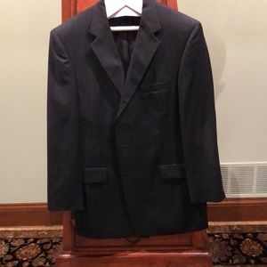 Charcoal Stripe Three Button Suit